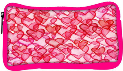 

Snoogg Eco Friendly Canvas Red Hearts Designer Student Pen Pencil Case Coin Purse Pouch Cosmetic Makeup Bag (PINK) Pouch(Multicolor)