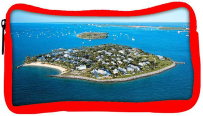 

Snoogg Eco Friendly Canvas Small Islands Designer Student Pen Pencil Case Coin Purse Pouch Cosmetic Makeup Bag (RED) Pouch(Multicolor)