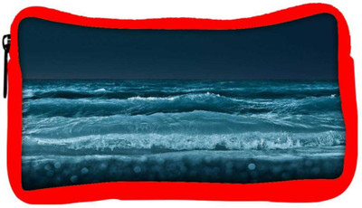 

Snoogg Eco Friendly Canvas Sea At Night Beach Designer Student Pen Pencil Case Coin Purse Pouch Cosmetic Makeup Bag (RED) Pouch(Multicolor)