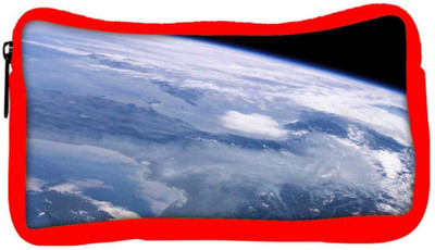

Snoogg Eco Friendly Canvas Satelite View Of Earth Designer Student Pen Pencil Case Coin Purse Pouch Cosmetic Makeup Bag (RED) Pouch(Multicolor)