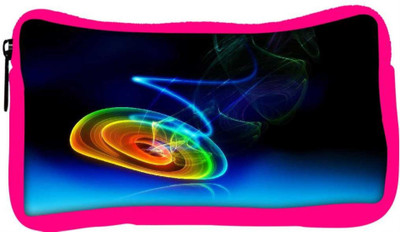

Snoogg Eco Friendly Canvas Neon Circles Designer Student Pen Pencil Case Coin Purse Pouch Cosmetic Makeup Bag (PINK) Pouch(Multicolor)
