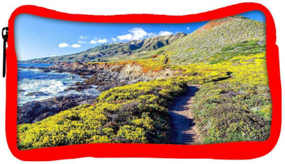 

Snoogg Eco Friendly Canvas Pathway In The Mountain Designer Student Pen Pencil Case Coin Purse Pouch Cosmetic Makeup Bag (RED) Pouch(Multicolor)