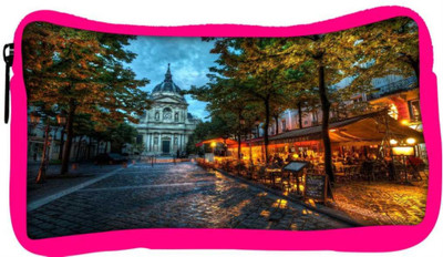 

Snoogg Eco Friendly Canvas Streets At Nite Designer Student Pen Pencil Case Coin Purse Pouch Cosmetic Makeup Bag (PINK) Pouch(Multicolor)