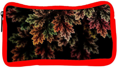 

Snoogg Eco Friendly Canvas Fractal Leaves Digital Art Designer Student Pen Pencil Case Coin Purse Pouch Cosmetic Makeup Bag (RED) Pouch(Multicolor)