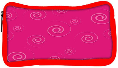 

Snoogg Eco Friendly Canvas Pink Small Cyclone Designer Student Pen Pencil Case Coin Purse Pouch Cosmetic Makeup Bag (RED) Pouch(Multicolor)