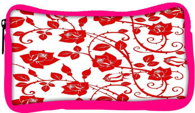 

Snoogg Eco Friendly Canvas Red Roses And Leaves Designer Student Pen Pencil Case Coin Purse Pouch Cosmetic Makeup Bag (PINK) Pouch(Multicolor)