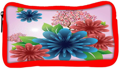 

Snoogg Eco Friendly Canvas Spring Flowers Student Pen Pencil Case Coin Purse Pouch Cosmetic Makeup Bag (RED) Pouch(Multicolor)