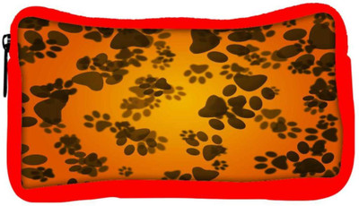 

Snoogg Eco Friendly Canvas Dog Paws Orange Background Student Pen Pencil Case Coin Purse Pouch Cosmetic Makeup Bag (RED) Pouch(Multicolor)