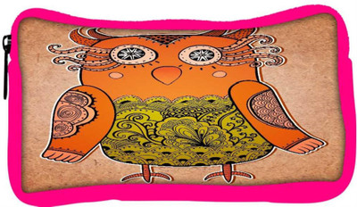 

Snoogg Eco Friendly Canvas Cute Owl On Real Cardboard Background Lacy Bird On Paper Student Pen Pencil Case Coin Purse Pouch Cosmetic Makeup Bag (PINK) Pouch(Multicolor)