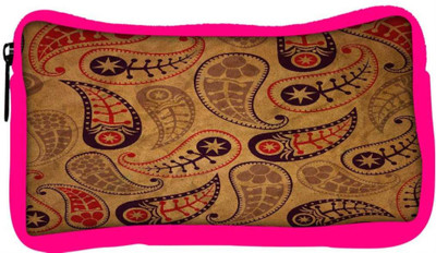 

Snoogg Eco Friendly Canvas Cream Feather Designer Student Pen Pencil Case Coin Purse Pouch Cosmetic Makeup Bag (PINK) Pouch(Multicolor)