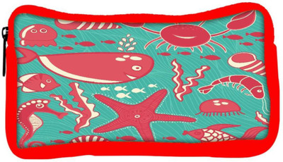 

Snoogg Eco Friendly Canvas Red Fish World Abstract Designer Student Pen Pencil Case Coin Purse Pouch Cosmetic Makeup Bag (RED) Pouch(Multicolor)