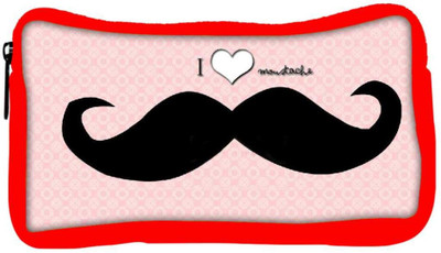 

Snoogg Eco Friendly Canvas I Love Mustache Student Pen Pencil Case Coin Purse Pouch Cosmetic Makeup Bag (RED) Pouch(Multicolor)
