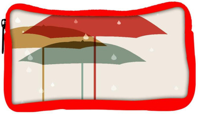 

Snoogg Eco Friendly Canvas Abstract Rainy Season Background Student Pen Pencil Case Coin Purse Pouch Cosmetic Makeup Bag (RED) Pouch(Multicolor)