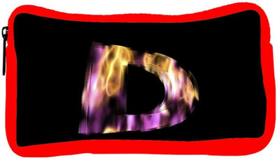 

Snoogg Eco Friendly Canvas Flaming 3D Letter Student Pen Pencil Case Coin Purse Pouch Cosmetic Makeup Bag (RED) Pouch(Multicolor)