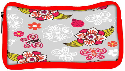 

Snoogg Eco Friendly Canvas Spring Seamless Pattern With Flowers And Ladybirds Student Pen Pencil Case Coin Purse Pouch Cosmetic Makeup Bag (RED) Pouch(Multicolor)