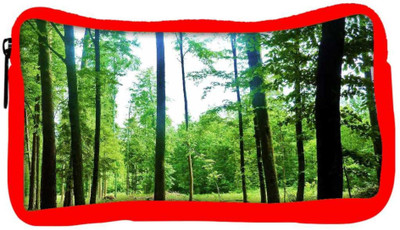 

Snoogg Eco Friendly Canvas Thin Branched Tree Designer Student Pen Pencil Case Coin Purse Pouch Cosmetic Makeup Bag (RED) Pouch(Multicolor)