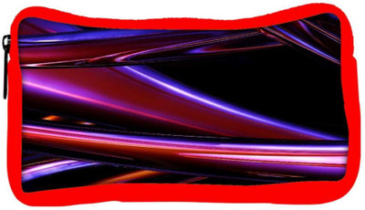 

Snoogg Eco Friendly Canvas Abstract Metal Glitter Metallic Flows Designer Student Pen Pencil Case Coin Purse Pouch Cosmetic Makeup Bag (RED) Pouch(Multicolor)