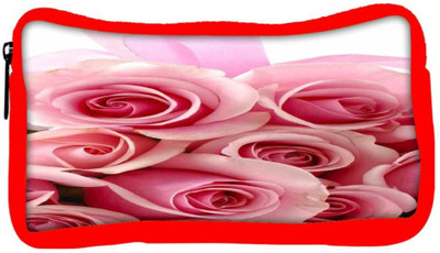 

Snoogg Eco Friendly Canvas Pink Flower Student Pen Pencil Case Coin Purse Pouch Cosmetic Makeup Bag (RED) Pouch(Multicolor)