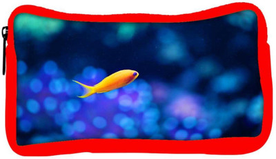 

Snoogg Eco Friendly Canvas Fish Designer Student Pen Pencil Case Coin Purse Pouch Cosmetic Makeup Bag (RED) Pouch(Multicolor)