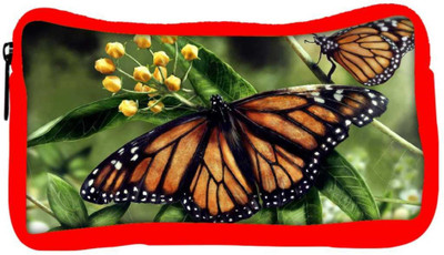 

Snoogg Eco Friendly Canvas Butterfly In A Pair Designer Student Pen Pencil Case Coin Purse Pouch Cosmetic Makeup Bag (RED) Pouch(Multicolor)