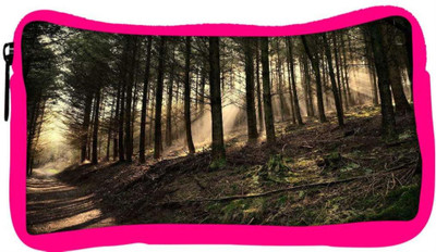 

Snoogg Eco Friendly Canvas Dense Forest Designer Student Pen Pencil Case Coin Purse Pouch Cosmetic Makeup Bag (PINK) Pouch(Multicolor)