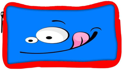 

Snoogg Eco Friendly Canvas Funny Face Inserted Student Pen Pencil Case Coin Purse Pouch Cosmetic Makeup Bag (RED) Pouch(Multicolor)