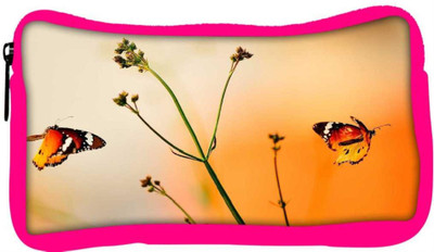 

Snoogg Eco Friendly Canvas Multicolor Flying Color Designer Student Pen Pencil Case Coin Purse Pouch Cosmetic Makeup Bag (PINK) Pouch(Multicolor)