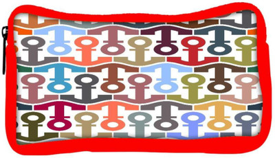 

Snoogg Eco Friendly Canvas Colorful Anchors Designer Student Pen Pencil Case Coin Purse Pouch Cosmetic Makeup Bag (RED) Pouch(Multicolor)