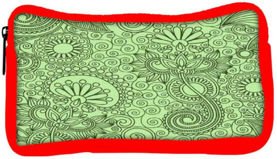 

Snoogg Eco Friendly Canvas Fabric Pattern Light Green Student Pen Pencil Case Coin Purse Pouch Cosmetic Makeup Bag (RED) Pouch(Multicolor)