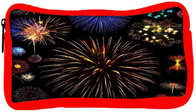 

Snoogg Eco Friendly Canvas Colorful Fireworks Student Pen Pencil Case Coin Purse Pouch Cosmetic Makeup Bag (RED) Pouch(Multicolor)