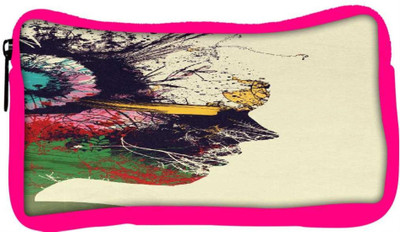 

Snoogg Eco Friendly Canvas Artist Portrait Designer Student Pen Pencil Case Coin Purse Pouch Cosmetic Makeup Bag (PINK) Pouch(Multicolor)