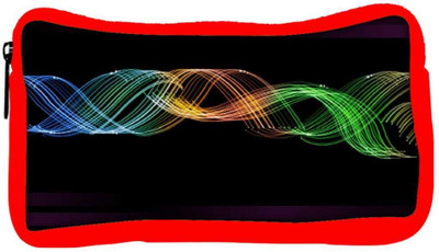 

Snoogg Eco Friendly Canvas Glowing Neon Effect Designer Student Pen Pencil Case Coin Purse Pouch Cosmetic Makeup Bag (RED) Pouch(Multicolor)