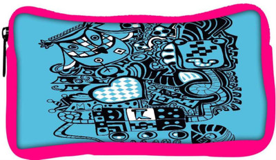 

Snoogg Eco Friendly Canvas Blue Owl Designer Student Pen Pencil Case Coin Purse Pouch Cosmetic Makeup Bag (PINK) Pouch(Multicolor)