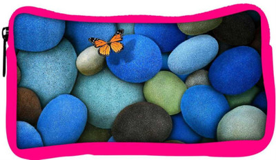 

Snoogg Eco Friendly Canvas Colorful Pebble Stone Designer Student Pen Pencil Case Coin Purse Pouch Cosmetic Makeup Bag (PINK) Pouch(Multicolor)