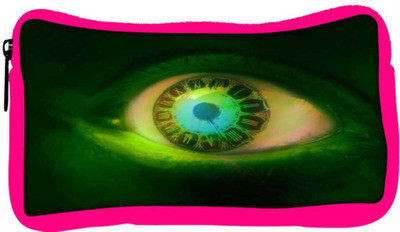 

Snoogg Eco Friendly Canvas Clock In A Green Eye 2605 Student Pen Pencil Case Coin Purse Pouch Cosmetic Makeup Bag (PINK) Pouch(Multicolor)