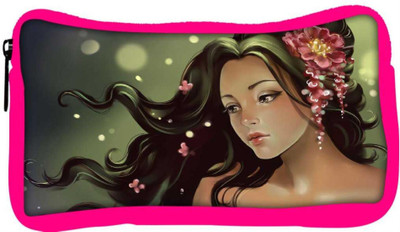 

Snoogg Eco Friendly Canvas Princess Girl Designer Student Pen Pencil Case Coin Purse Pouch Cosmetic Makeup Bag (PINK) Pouch(Multicolor)