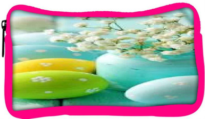 

Snoogg Eco Friendly Canvas Colorful Egg Designer Student Pen Pencil Case Coin Purse Pouch Cosmetic Makeup Bag (PINK) Pouch(Multicolor)