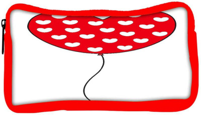 

Snoogg Eco Friendly Canvas Red Heart Balloons Designer Student Pen Pencil Case Coin Purse Pouch Cosmetic Makeup Bag (RED) Pouch(Multicolor)