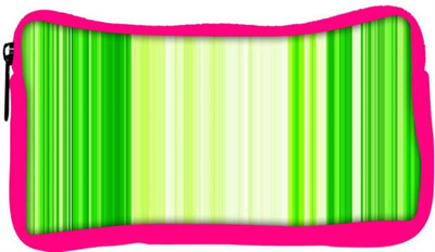 

Snoogg Eco Friendly Canvas Green Strips Designer Student Pen Pencil Case Coin Purse Pouch Cosmetic Makeup Bag (PINK) Pouch(Multicolor)