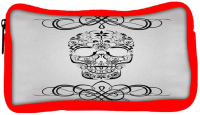 

Snoogg Eco Friendly Canvas Skull White 2435 Student Pen Pencil Case Coin Purse Pouch Cosmetic Makeup Bag (RED) Pouch(Multicolor)