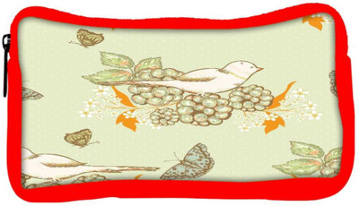 

Snoogg Eco Friendly Canvas White Bird Designer Student Pen Pencil Case Coin Purse Pouch Cosmetic Makeup Bag (RED) Pouch(Multicolor)
