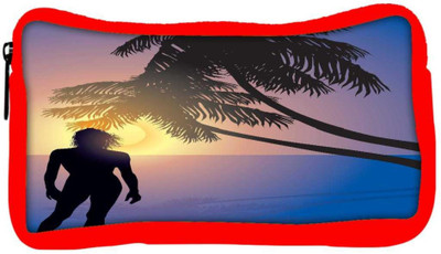 

Snoogg Eco Friendly Canvas Tropical Sunrise Student Pen Pencil Case Coin Purse Pouch Cosmetic Makeup Bag (RED) Pouch(Multicolor)