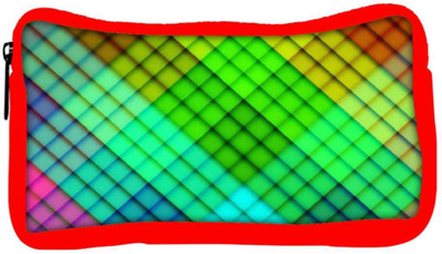 

Snoogg Eco Friendly Canvas Rainbow Diamond Pattern 2689 Student Pen Pencil Case Coin Purse Pouch Cosmetic Makeup Bag (RED) Pouch(Multicolor)