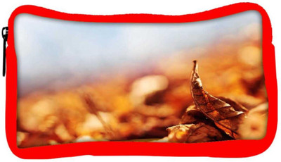 

Snoogg Eco Friendly Canvas Leaf About To Fall Designer Student Pen Pencil Case Coin Purse Pouch Cosmetic Makeup Bag (RED) Pouch(Multicolor)