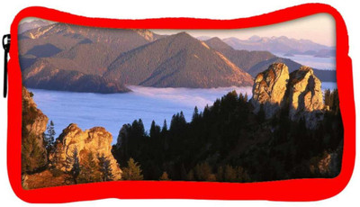 

Snoogg Eco Friendly Canvas Big Rock In Mountain Designer Student Pen Pencil Case Coin Purse Pouch Cosmetic Makeup Bag (RED) Pouch(Multicolor)