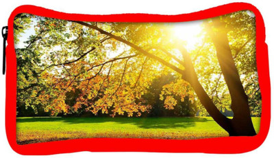

Snoogg Eco Friendly Canvas Sunrise In Garden Designer Student Pen Pencil Case Coin Purse Pouch Cosmetic Makeup Bag (RED) Pouch(Multicolor)