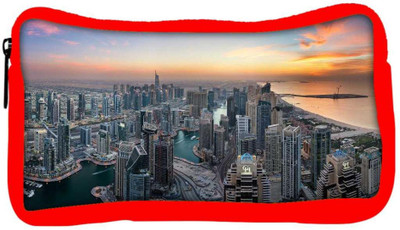 

Snoogg Eco Friendly Canvas City Filled With Buildings Designer Student Pen Pencil Case Coin Purse Pouch Cosmetic Makeup Bag (RED) Pouch(Multicolor)