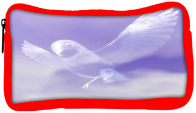 

Snoogg Eco Friendly Canvas Bird Student Pen Pencil Case Coin Purse Pouch Cosmetic Makeup Bag (RED) Pouch(Multicolor)