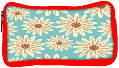 

Snoogg Eco Friendly Canvas Seamless Floral Pattern Flowers Texture Daisy Student Pen Pencil Case Coin Purse Pouch Cosmetic Makeup Bag (RED) Pouch(Multicolor)