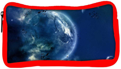 

Snoogg Eco Friendly Canvas Amazing Space Designer Student Pen Pencil Case Coin Purse Pouch Cosmetic Makeup Bag (RED) Pouch(Multicolor)